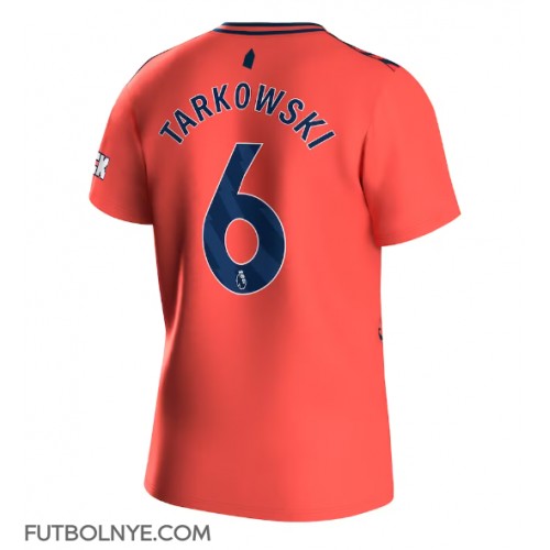 Camiseta Everton James Tarkowski #6 Visitante Equipación 2023-24 manga corta